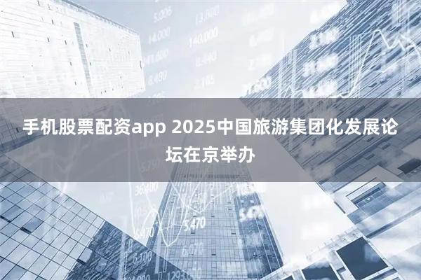 手机股票配资app 2025中国旅游集团化发展论坛在京举办